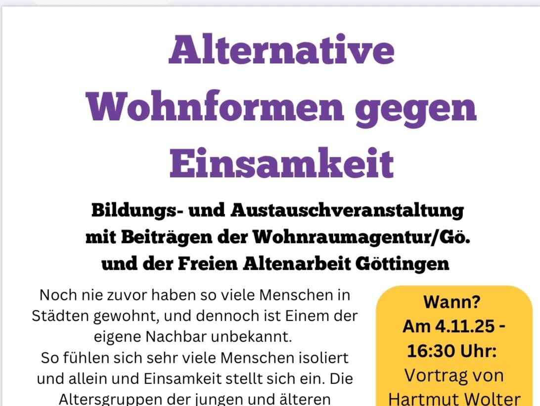 Alternative Wohnformen gegen Einsamkeit