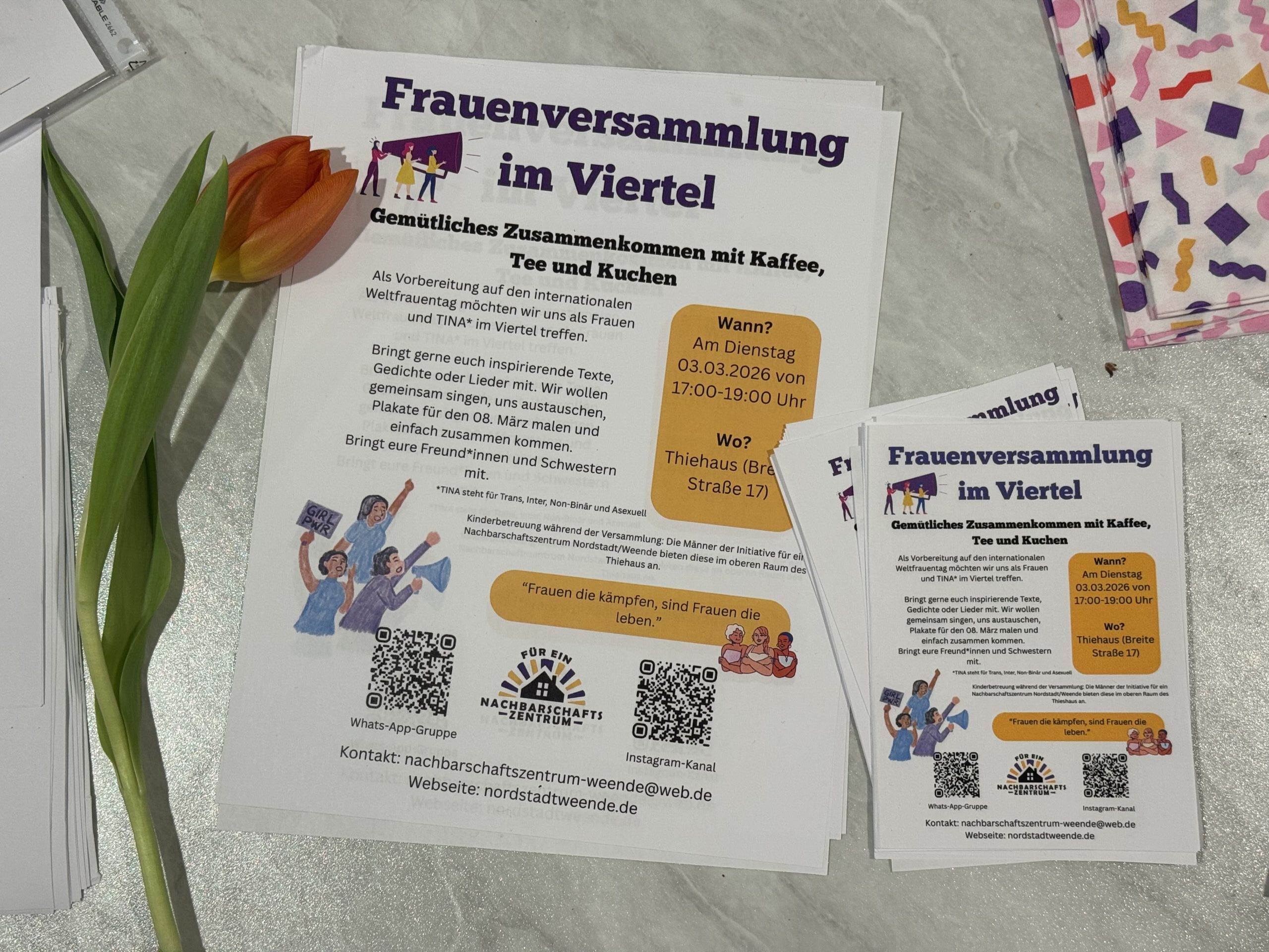 Frauenversammlung im Viertel